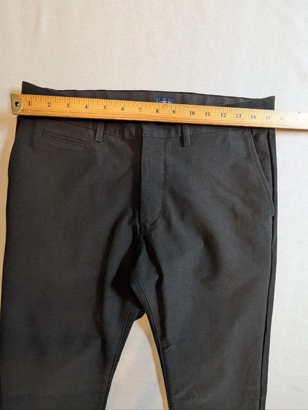 NWT J.Crew 484 Slim-Fit Black Chino Pants 4-Way Stretch Size 30x30